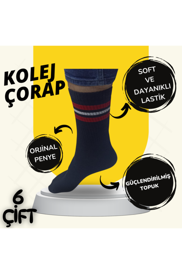 Kolej Çorap 6lı
