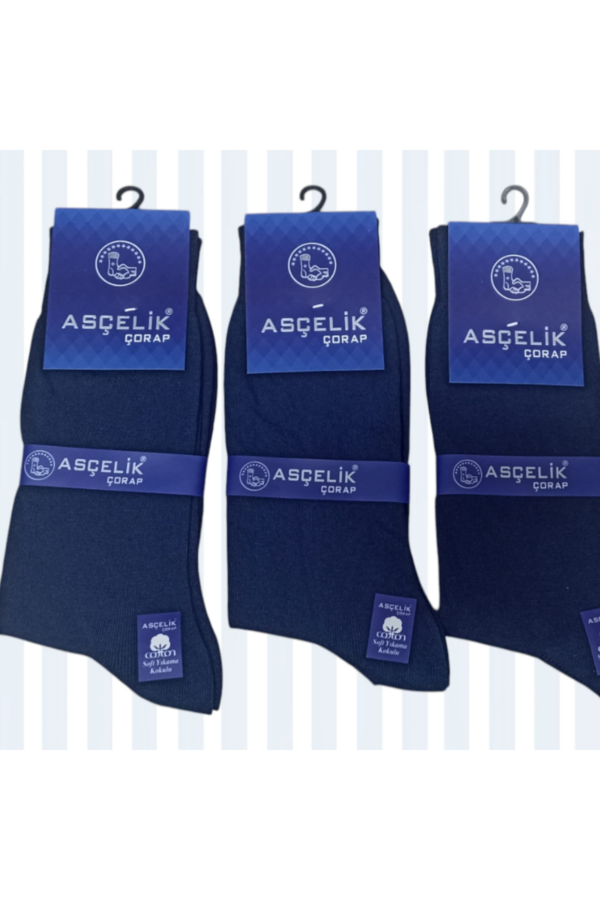 3 lü Dikişsiz Yazlık Erkek Çorap Lacivert